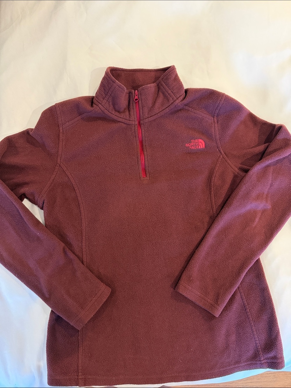 The North Face Women’s Quarter-Zip Fleece Pullover - Wine